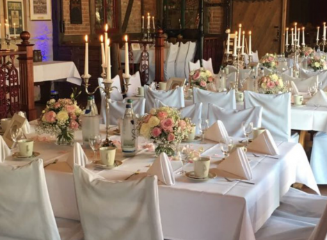 Extraordinary celebrations and weddings with a castle atmosphere symbolic picture